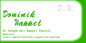 dominik wappel business card
